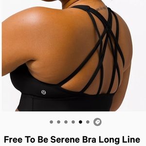 Free to Be Serene Long Line Sports Bra Size 8